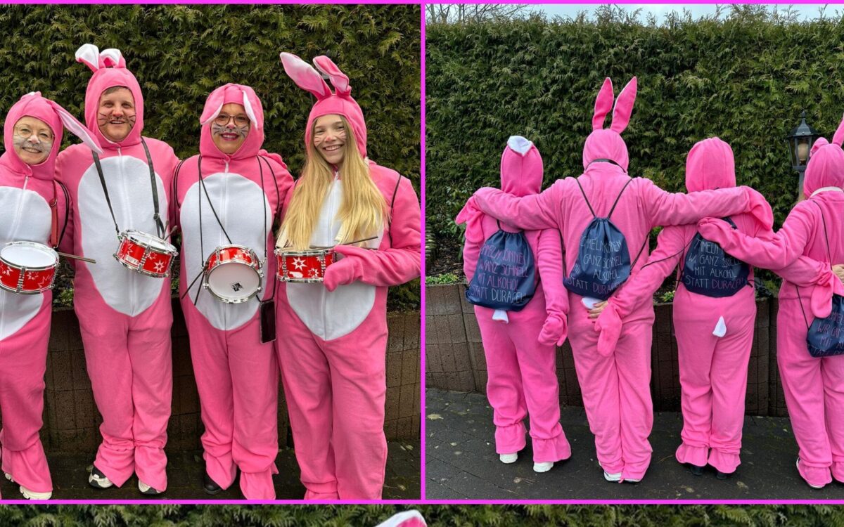 Karin Eck und Freunde als Duracell Hasen Karin Eck und Freunde als Duracell Hasen