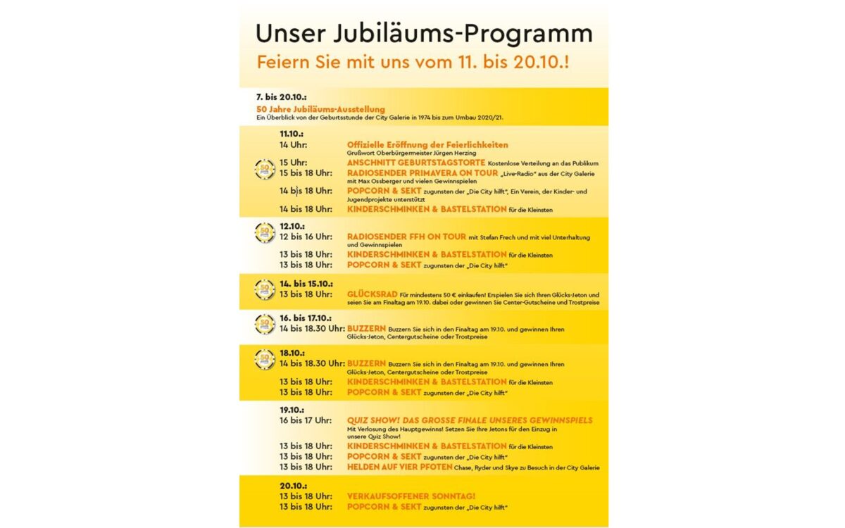 50 Jahre Citygalerie 50 Jahre Citygalerie