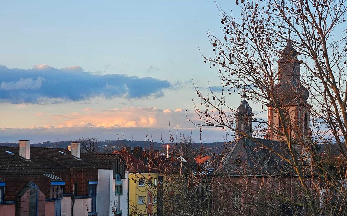 Aschaffenburger Sonnenuntergang von Benjamin Brand Aschaffenburger Sonnenuntergang von Benjamin Brand