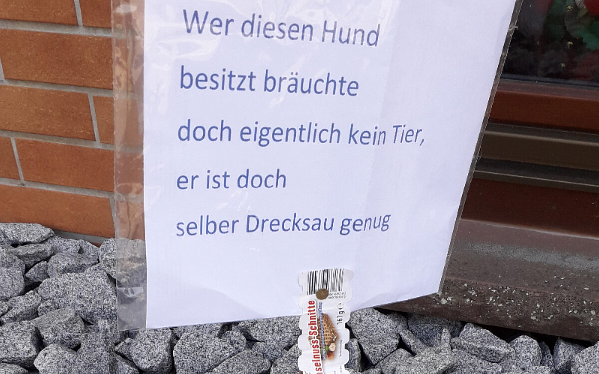 KW23 Hundekot Schild KW23 Hundekot Schild