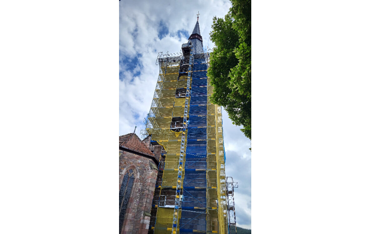 010724 Hoesbach Kirchturmsanierung fertig 2 010724 Hoesbach Kirchturmsanierung fertig 2