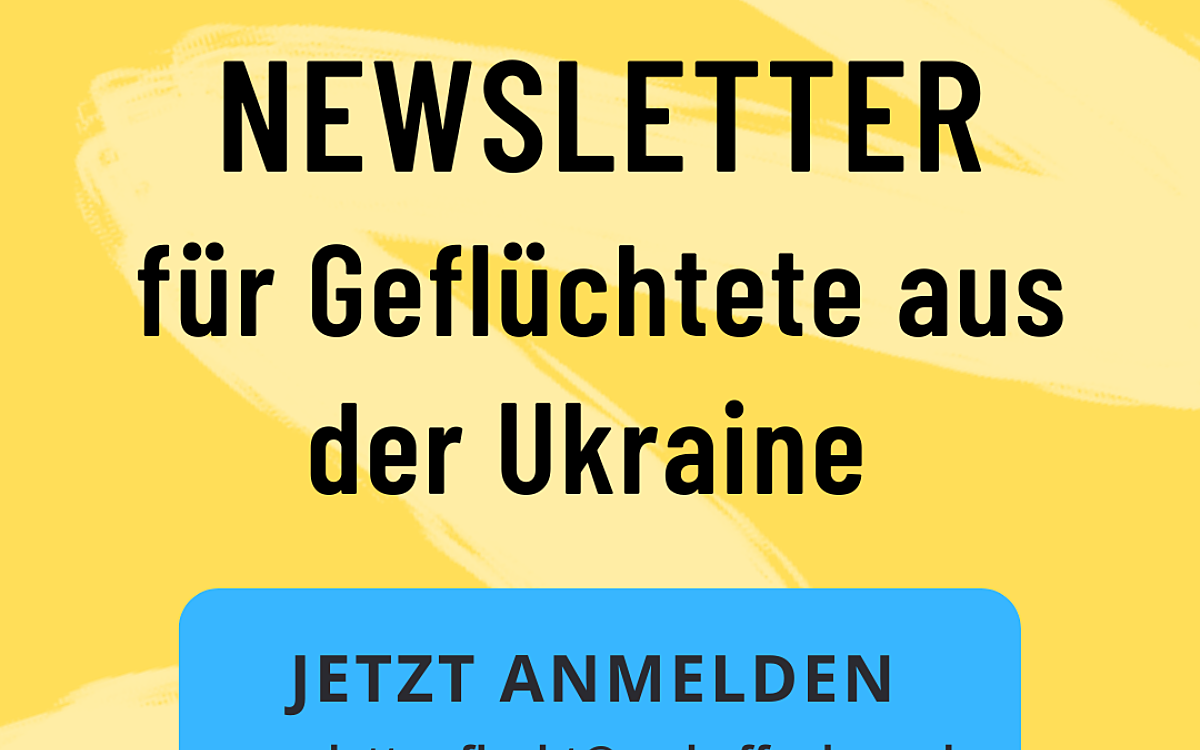 090522 AB Newsletter fuer Gefluechtete aus der Ukraine Logo 090522 AB Newsletter fuer Gefluechtete aus der Ukraine Logo