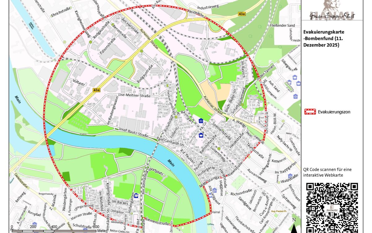 101225 hanau bomben verdachtsfall evakuierungszone