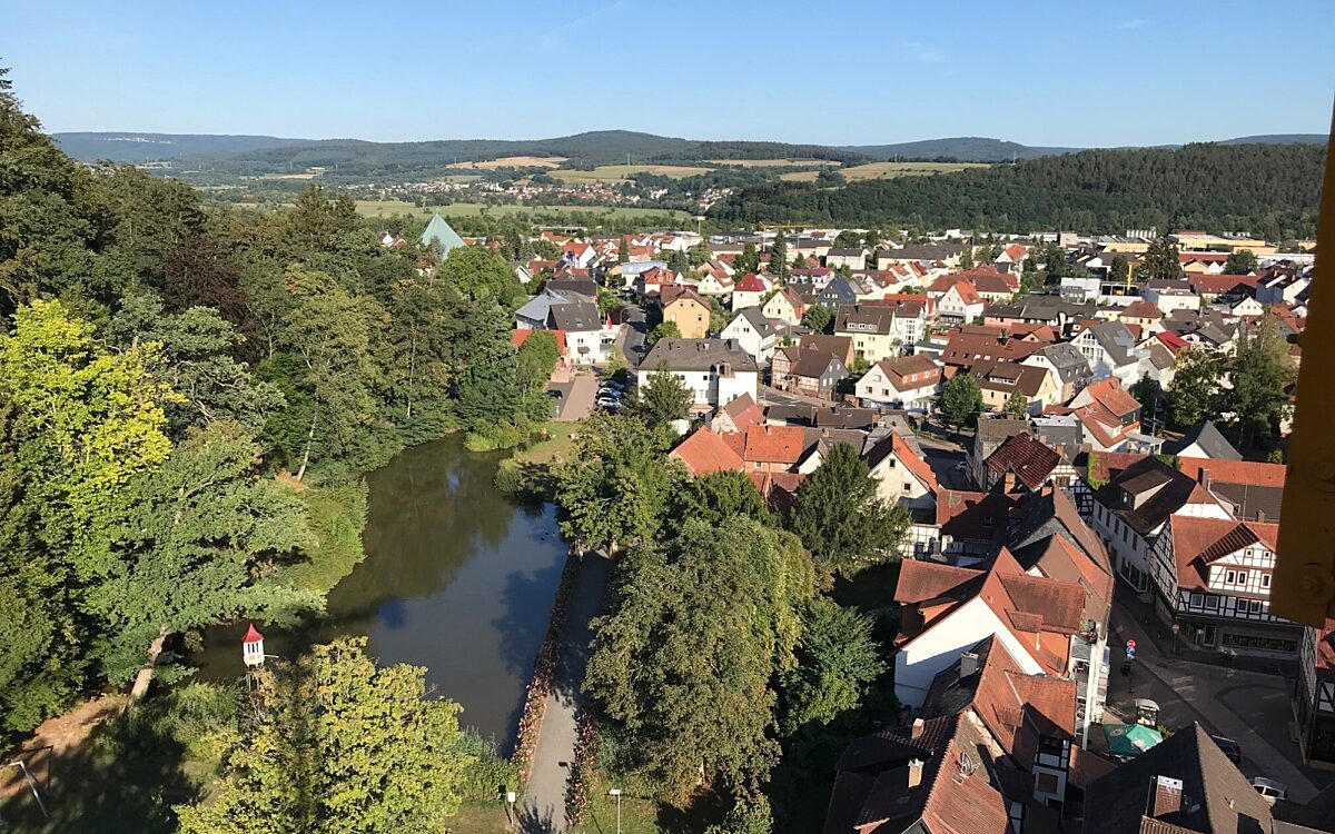 110222 Waechtersbach Luftaufnahme Altstadt 110222 Waechtersbach Luftaufnahme Altstadt
