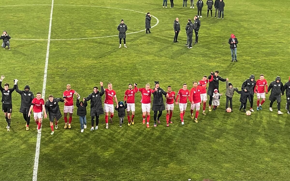 110323 OFC Jubel gegen Freiberg 110323 OFC Jubel gegen Freiberg