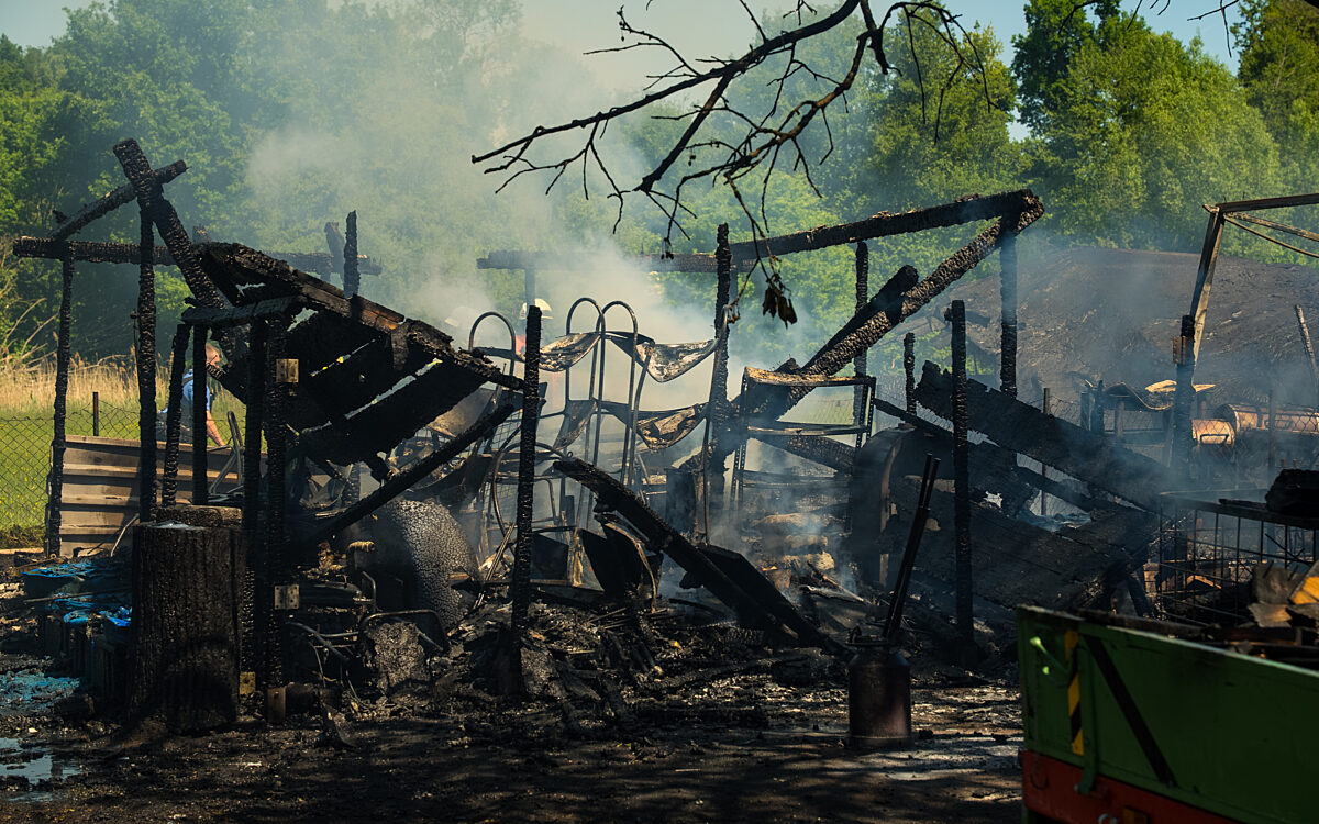 110525 Froschhausen Gartenhuette Brand 110525 Froschhausen Gartenhuette Brand