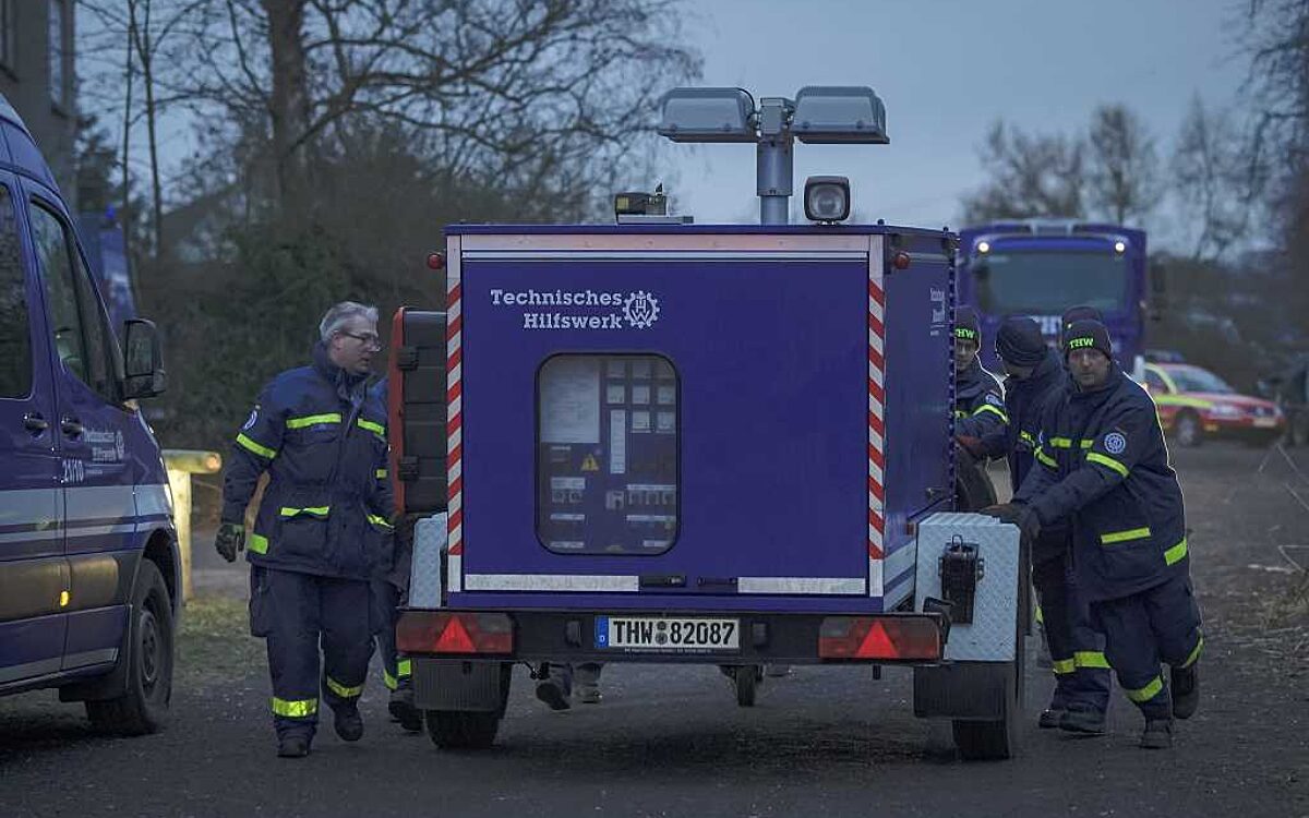 140124 Kahl THW Einsatz Hornsee Abpumpen Foto THW 5 140124 Kahl THW Einsatz Hornsee Abpumpen Foto THW 5