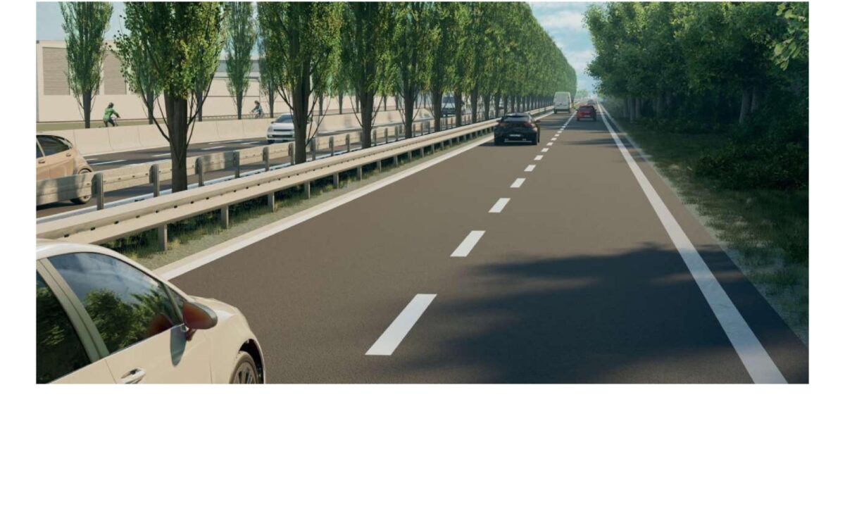 141221 AB Ausbau B 26 Ansicht in Fahrtrichtung stadteinwaerts 141221 AB Ausbau B 26 Ansicht in Fahrtrichtung stadteinwaerts