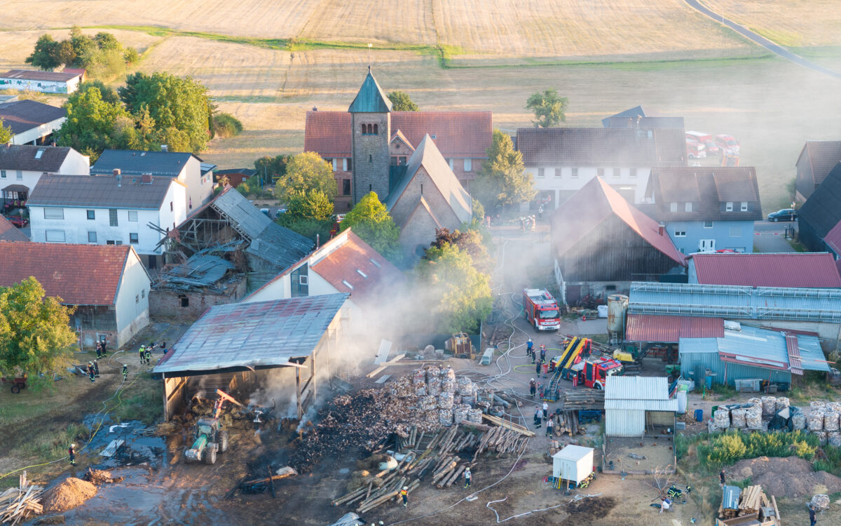 150826 Michelstadt Lagerhalle Grossbrand