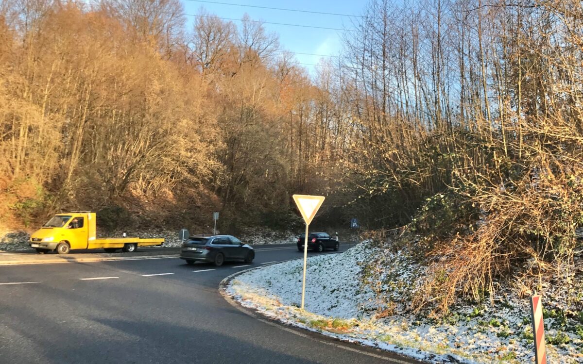 151222 Waechtersbach A66 freie Auffahrt 151222 Waechtersbach A66 freie Auffahrt