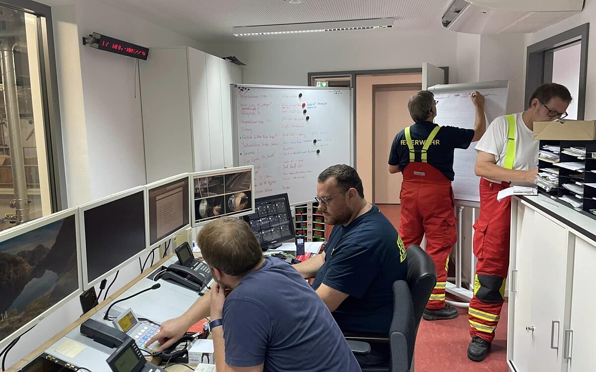 170823 Laufach Unwetter Einsatzzentrale Foto FW Laufach 170823 Laufach Unwetter Einsatzzentrale Foto FW Laufach