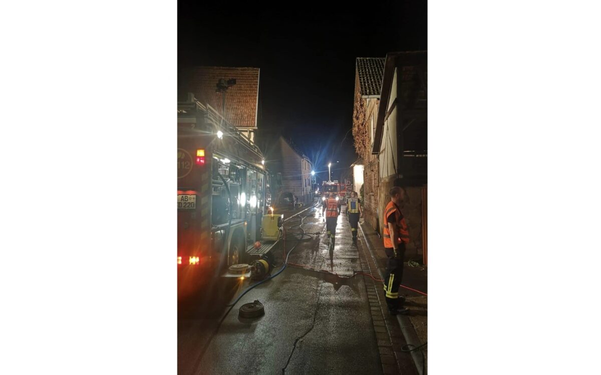 170823 Laufach Unwetter vollgelaufene Keller breit Foto FW Laufach 170823 Laufach Unwetter vollgelaufene Keller breit Foto FW Laufach