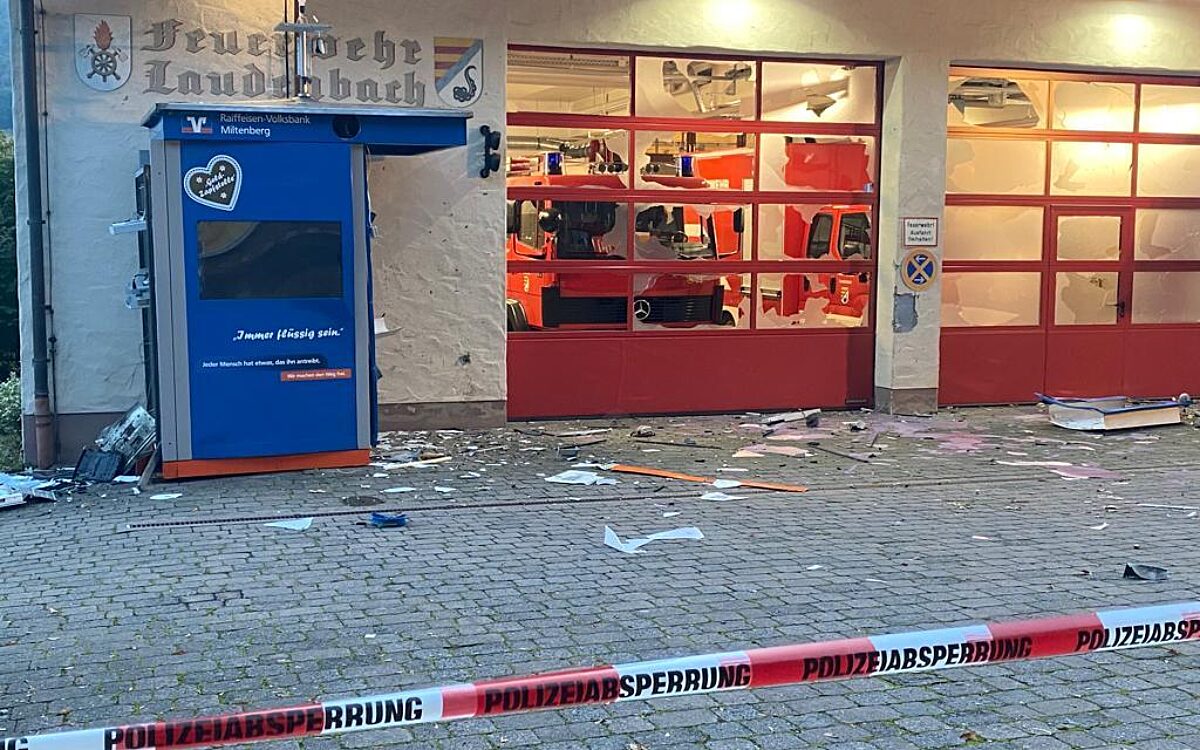 181023 Laudenbach Geldautomatensprengung 4 181023 Laudenbach Geldautomatensprengung 4