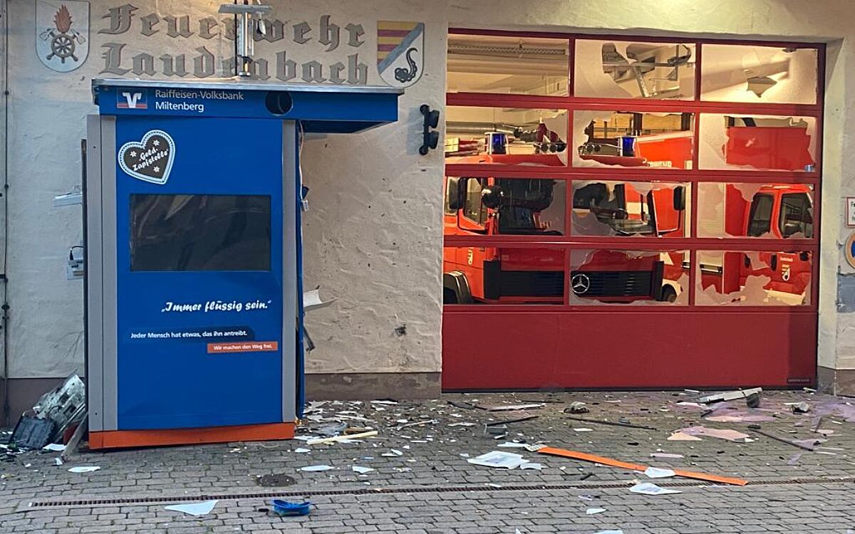 181023 Laudenbach Geldautomatensprengung 6 181023 Laudenbach Geldautomatensprengung 6