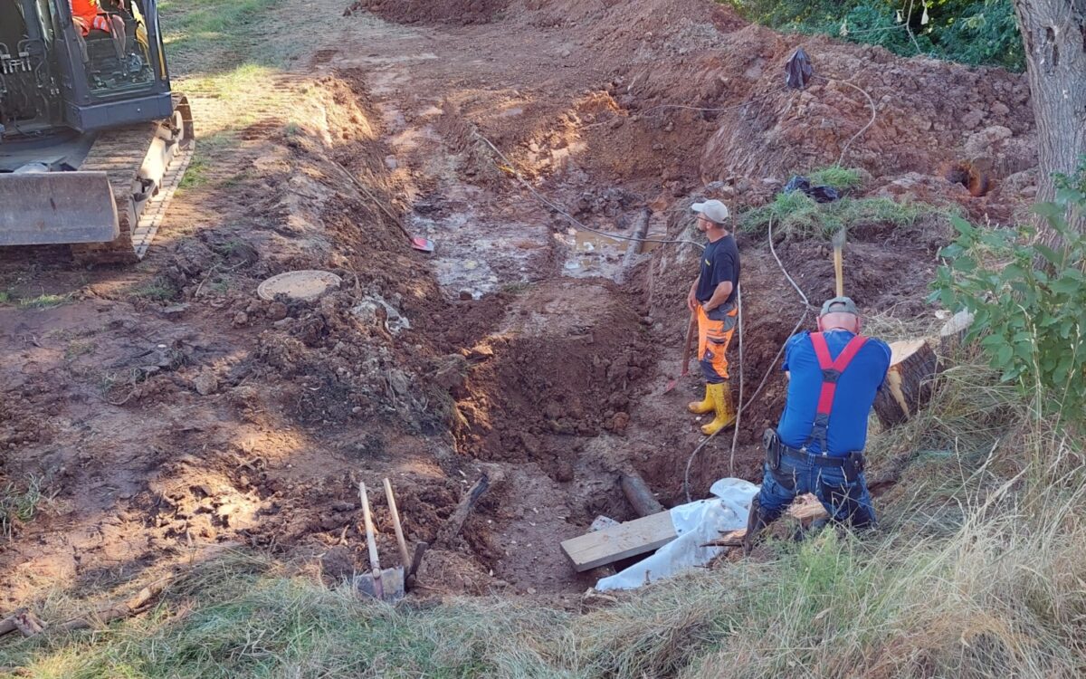 190722 Wasserrohrbruch Hain Gruendau 190722 Wasserrohrbruch Hain Gruendau