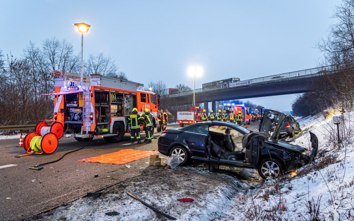 200124 Langenselbold A45 Schwerer Verkehrsunfall Quelle Freiwillige Feuerwehr Langenselbold 4 200124 Langenselbold A45 Schwerer Verkehrsunfall Quelle Freiwillige Feuerwehr Langenselbold 4