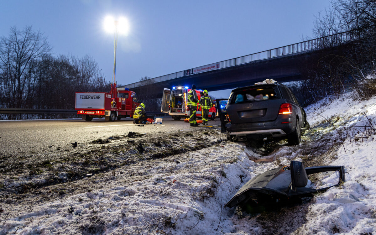200124 Langenselbold A45 Schwerer Verkehrsunfall Quelle Freiwillige Feuerwehr Langenselbold 5 200124 Langenselbold A45 Schwerer Verkehrsunfall Quelle Freiwillige Feuerwehr Langenselbold 5