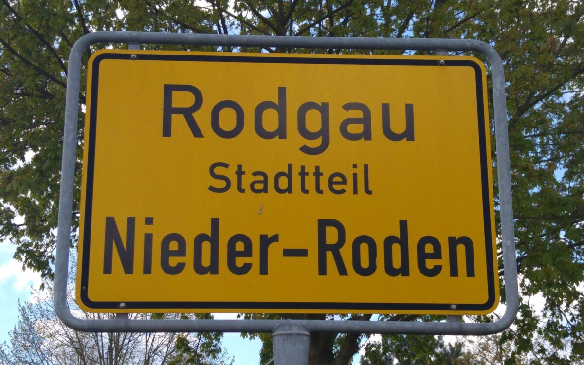Rodgau Nieder-Roden Ortschild Rodgau Nieder-Roden Ortschild