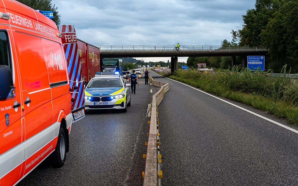 210824 Gruendau A66 Unfall 210824 Gruendau A66 Unfall