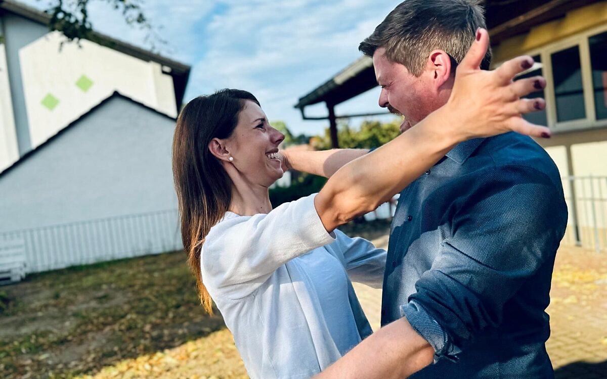 220724 Ronneburg neue Buergermeisterin Bianca Finkernagel mit Christian Dietzel 220724 Ronneburg neue Buergermeisterin Bianca Finkernagel mit Christian Dietzel