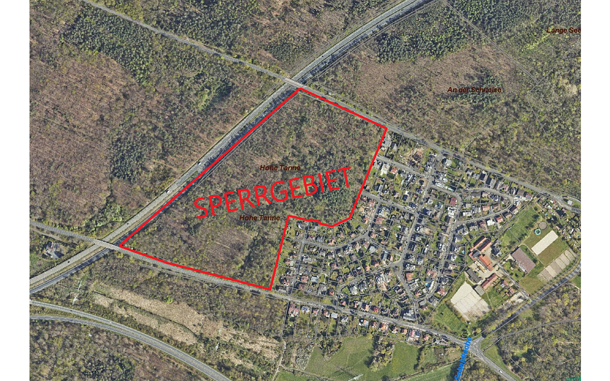 250222 Hanau Sperrgebiet Kampfmittel 250222 Hanau Sperrgebiet Kampfmittel