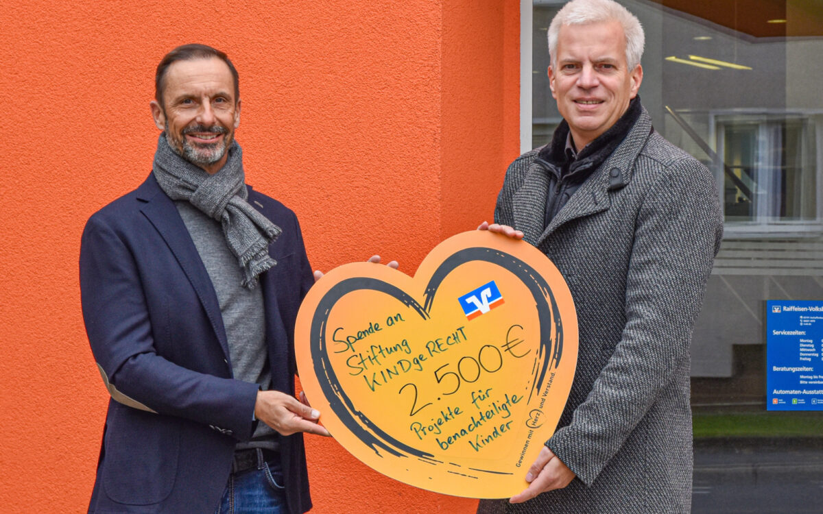 291121 AB Raiffeisen Volksbank Spende 291121 AB Raiffeisen Volksbank Spende