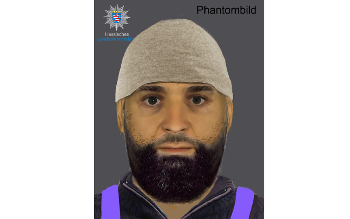 310325 Offenbach Phantombild Messerangreifer 310325 Offenbach Phantombild Messerangreifer