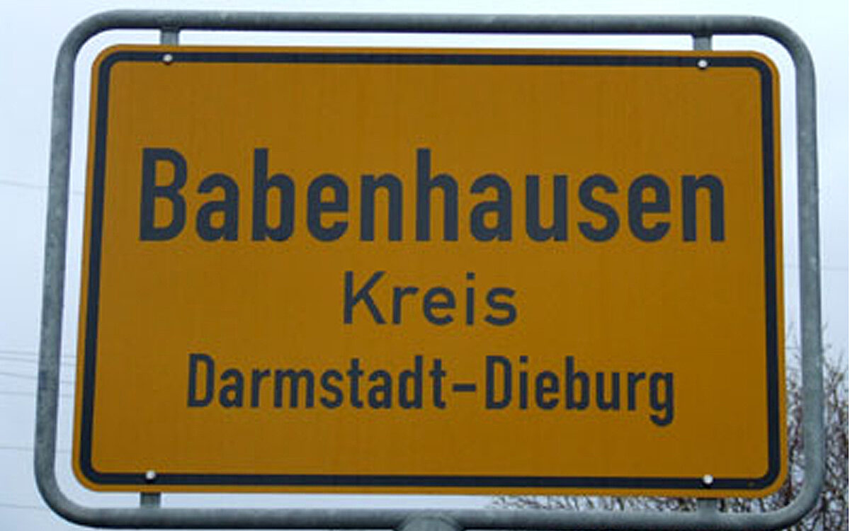 Babenhausen Ortsschild Babenhausen Ortsschild