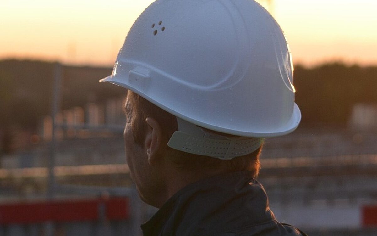 Bauarbeiter Helm Baustelle