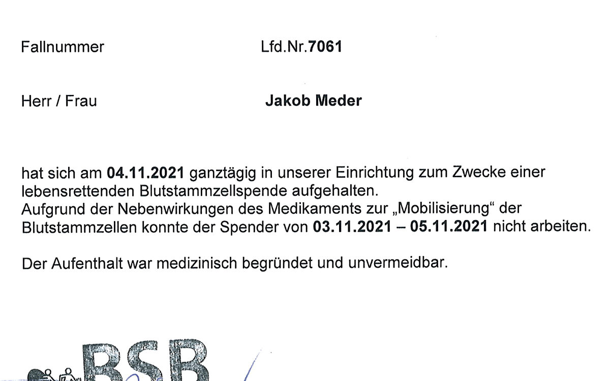 Bescheinigung Bescheinigung