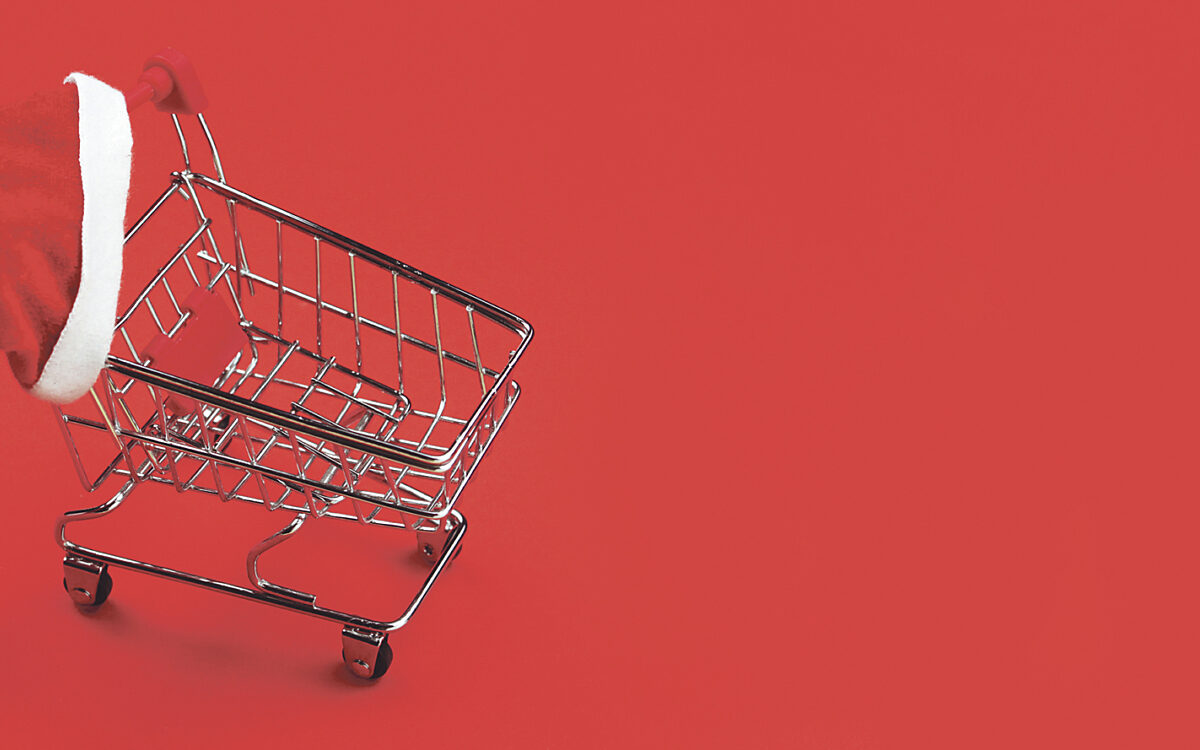 Einkaufswagen leer Einkaufswagen leer