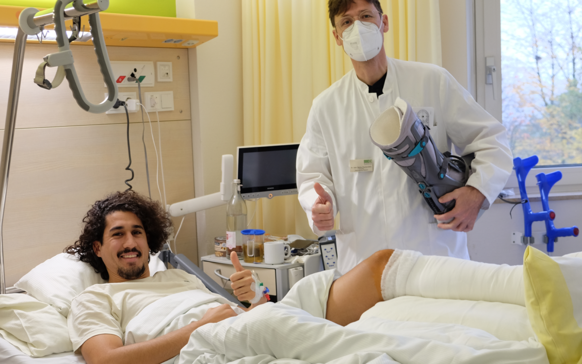 Hamza Boutakhrit und Dr Fleckenstein Hamza Boutakhrit und Dr Fleckenstein