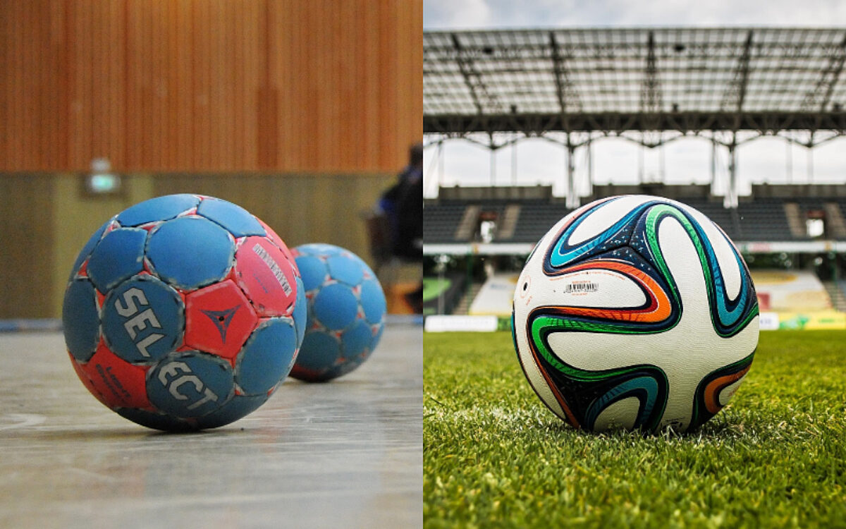 Handball Fussball Collage