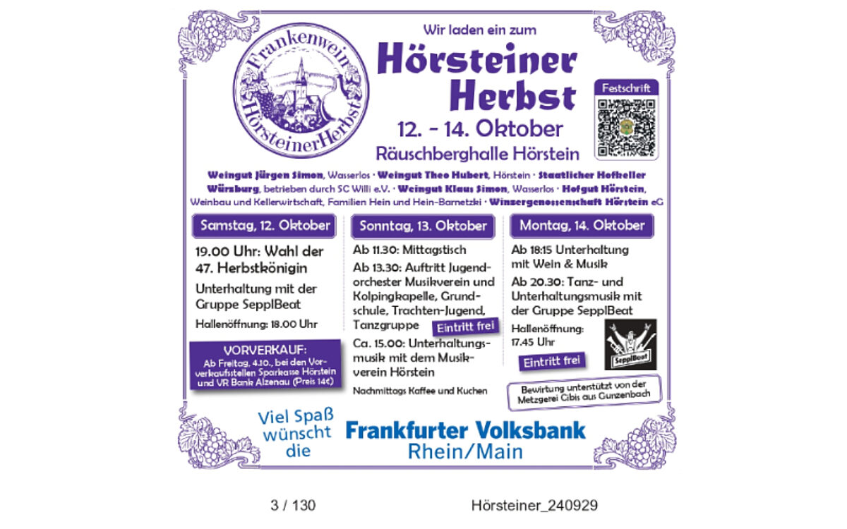 Hoersteiner Herbst 2024 Flyer Hoersteiner Herbst 2024 Flyer