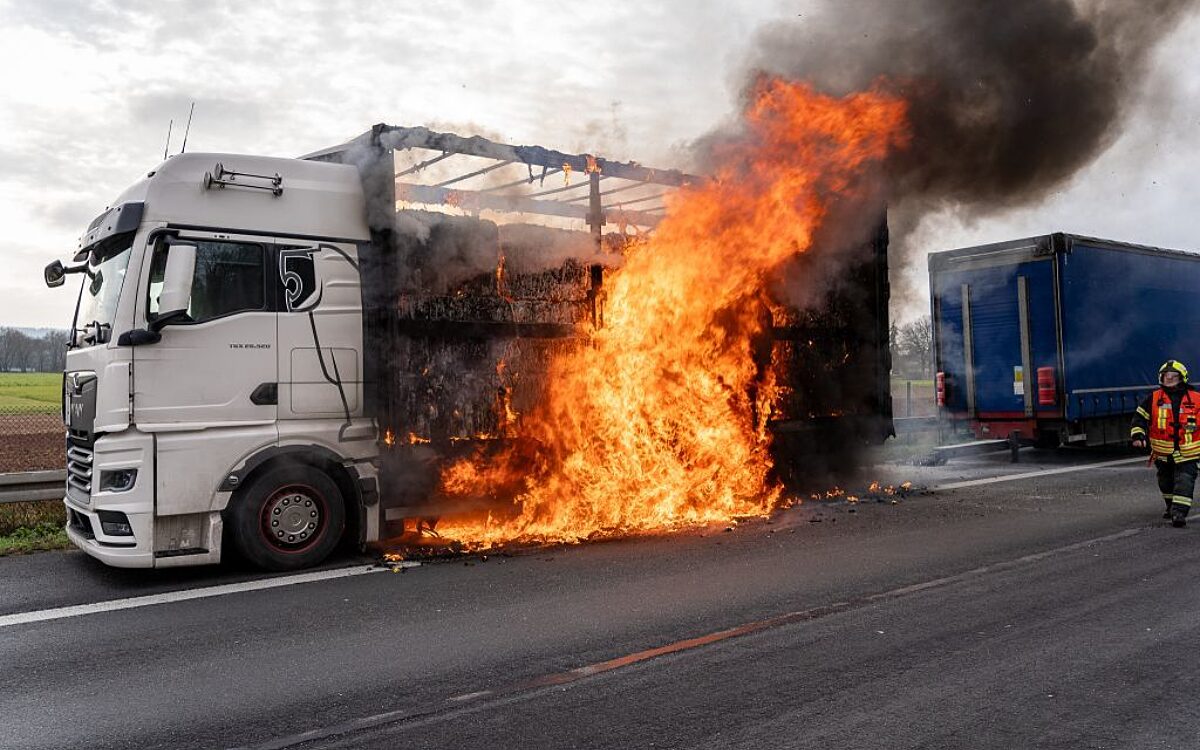 Lkw brand langenselbold
