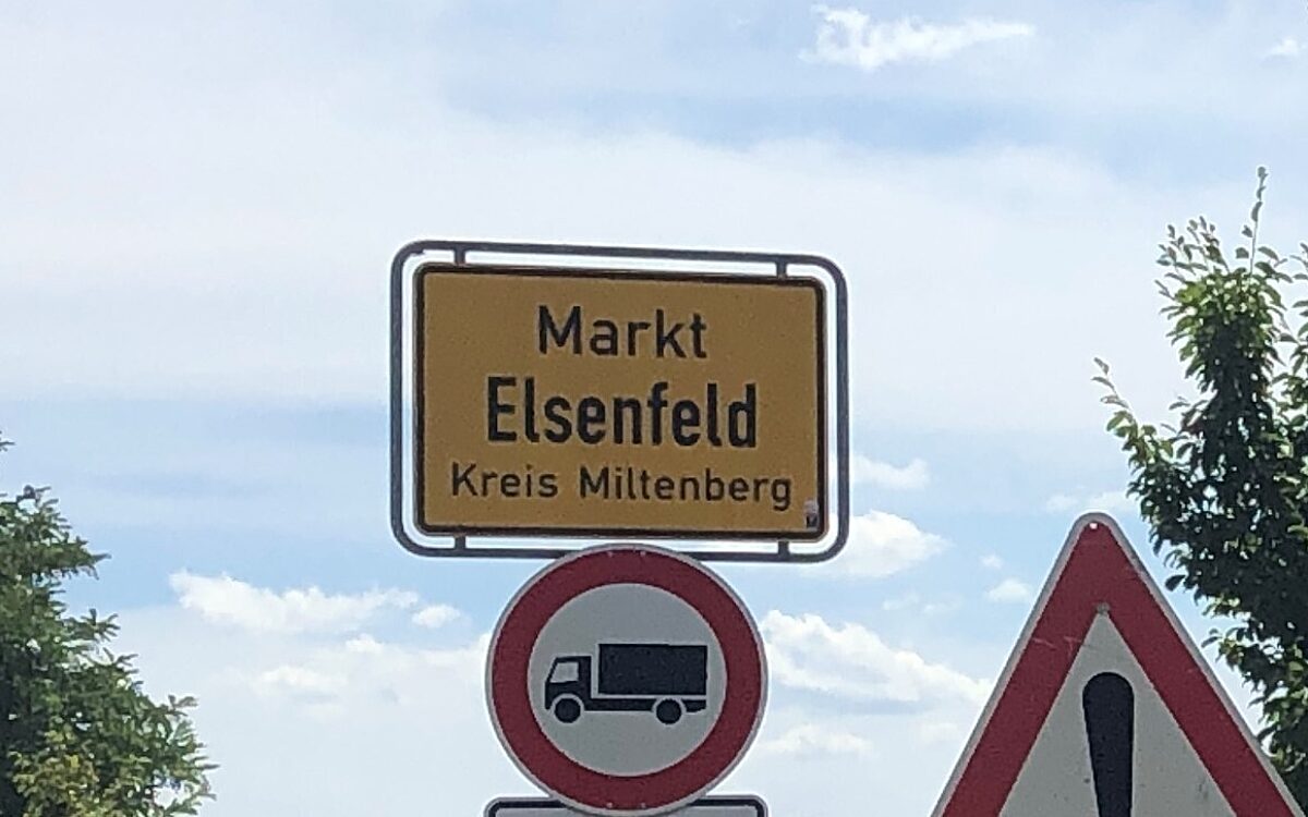 Ortsschild Elsenfeld Ortsschild Elsenfeld