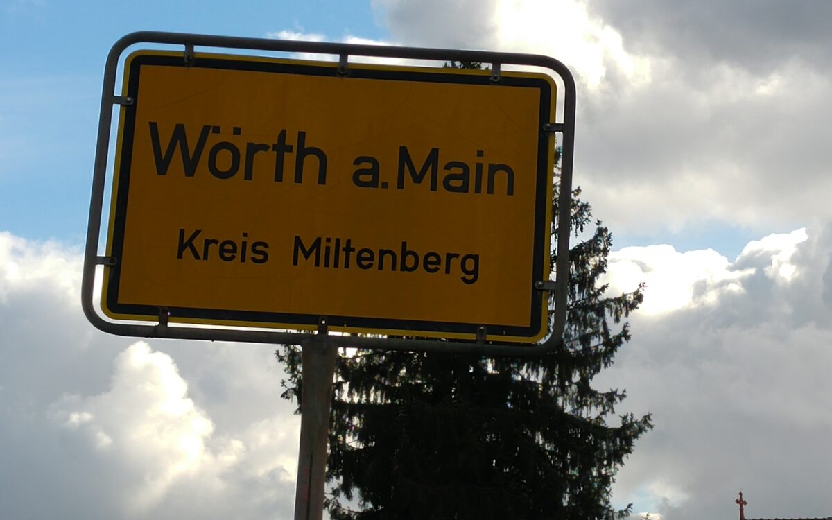 Ortsschild Woerth Ortsschild Woerth