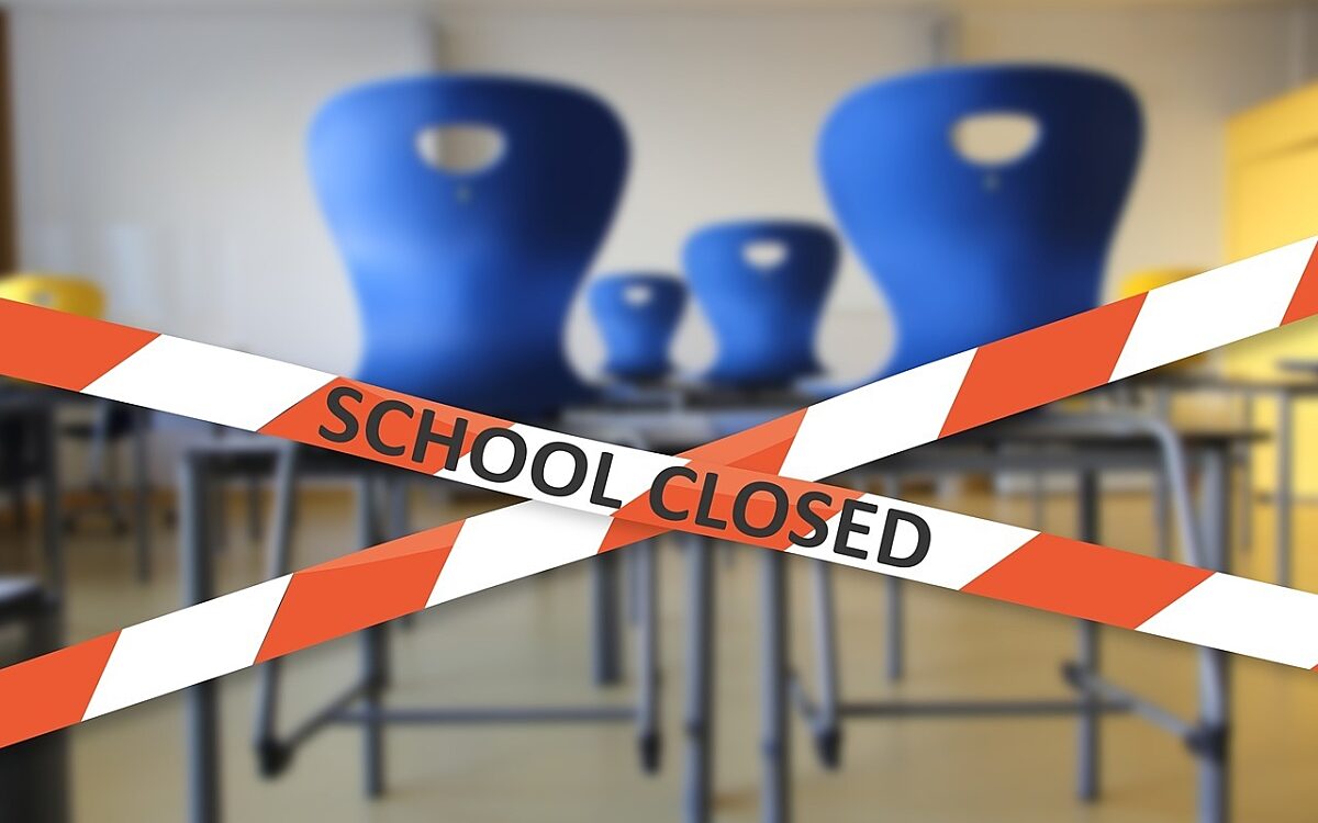 Schule Ausfall Absperrung Schule Ausfall Absperrung