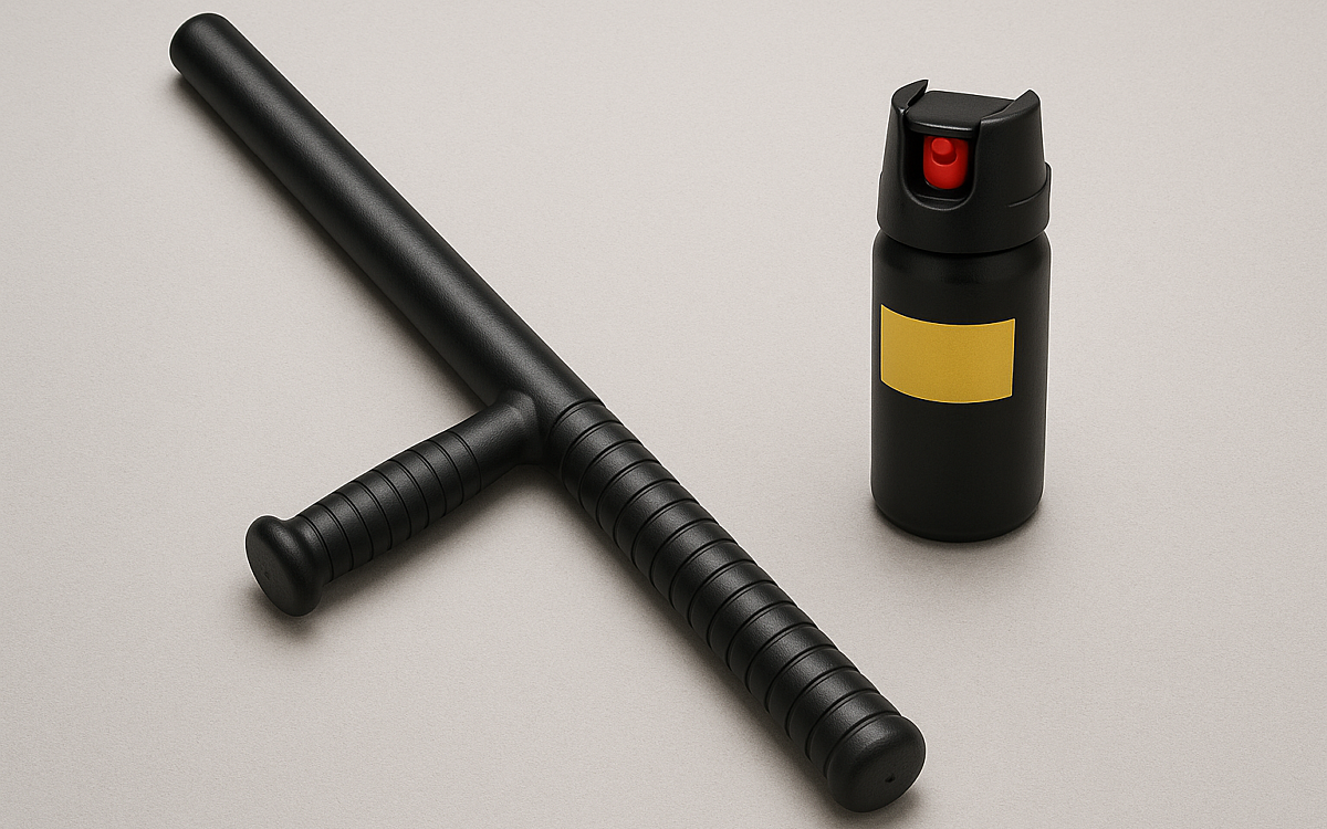 Symbolbil schlagstock pfefferspray