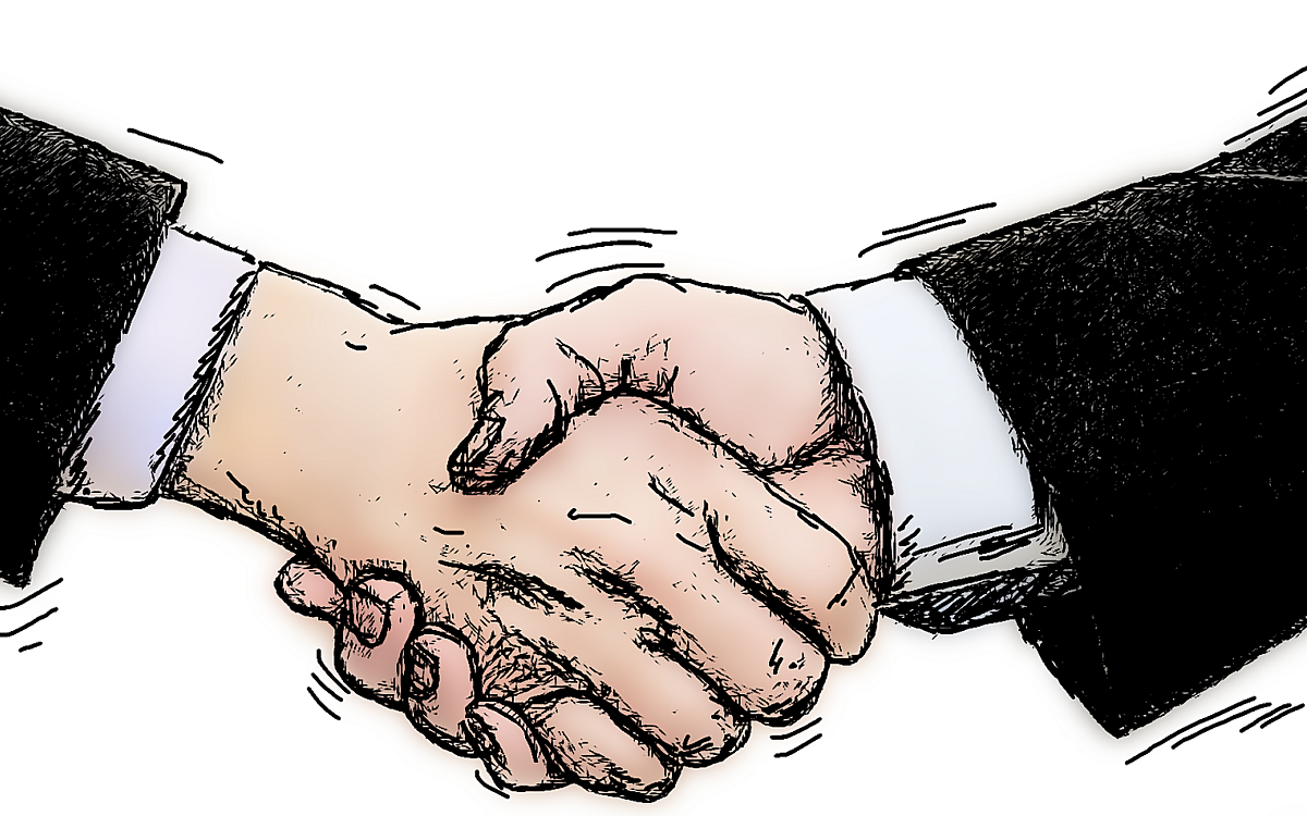 Symbolbild Abschied Haendeschuetteln Symbolbild Abschied Haendeschuetteln