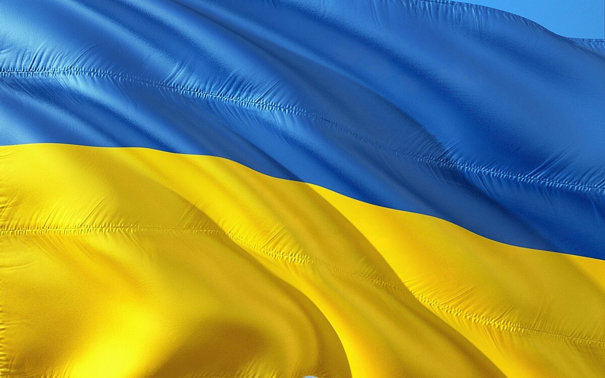 Symbolbild Ukraine Flagge Symbolbild Ukraine Flagge