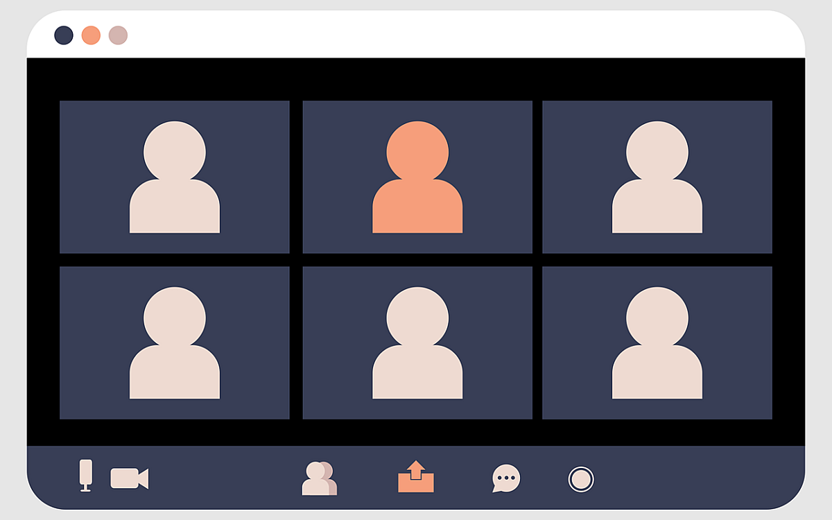 Symbolbilf Videokonferenz Symbolbilf Videokonferenz