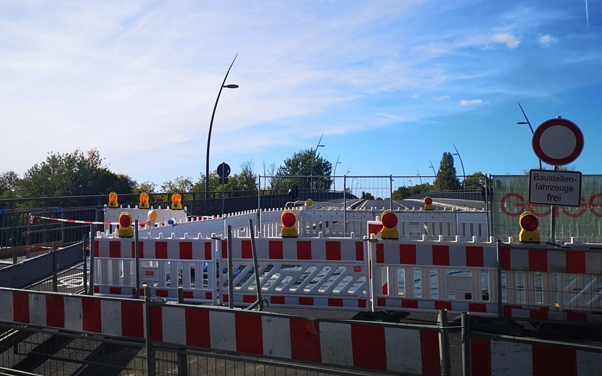 Willigisbruecke AB Sperrung Willigisbruecke AB Sperrung