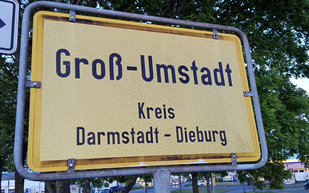 Gross Umstadt Ortsschild on Gross Umstadt Ortsschild on