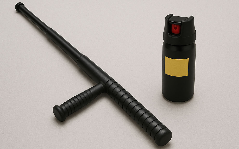 Symbolbil schlagstock pfefferspray2 Symbolbil schlagstock pfefferspray2