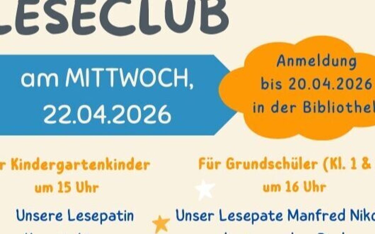 130426 Leseclub Plakat