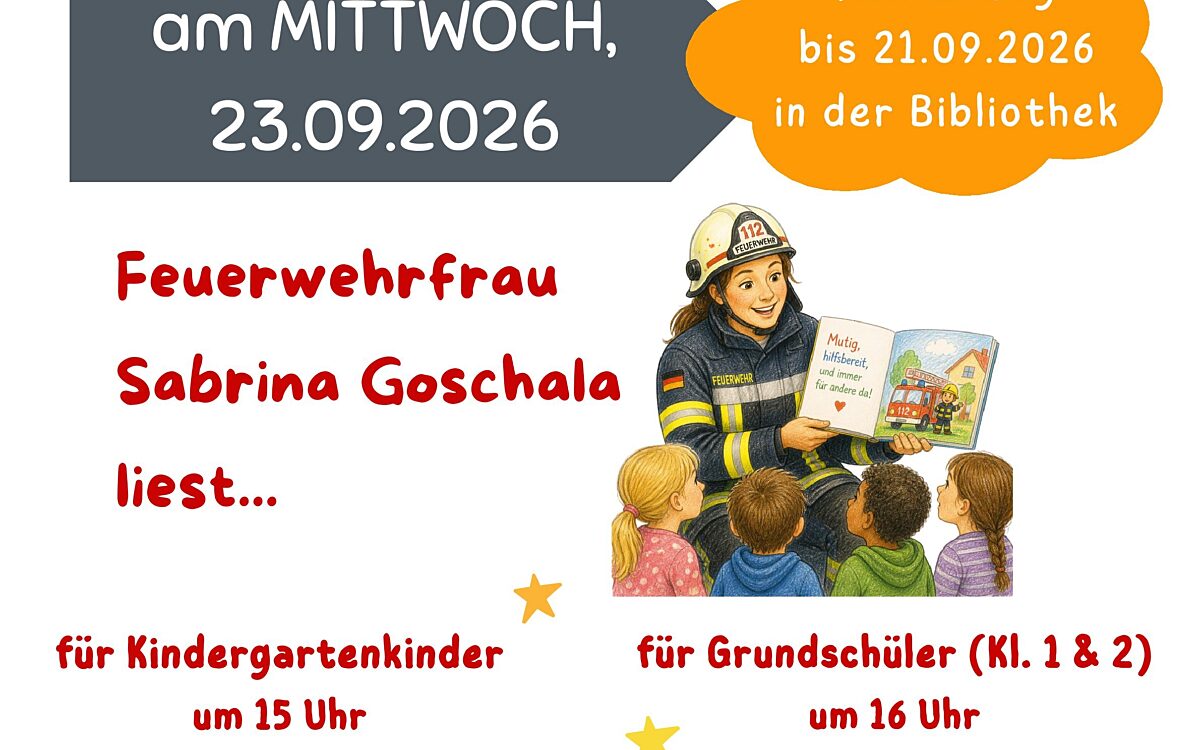 2026 09 23 Plakat Feuerwehrleseclub