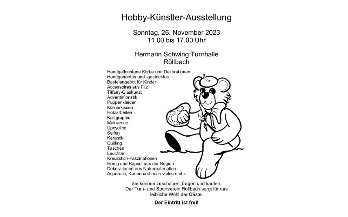 Hobby Kunst Ausstellung