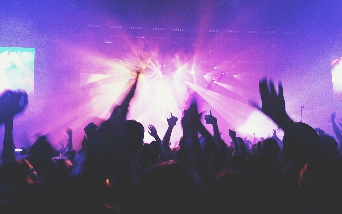 Konzert Menge Musik Band Jubel