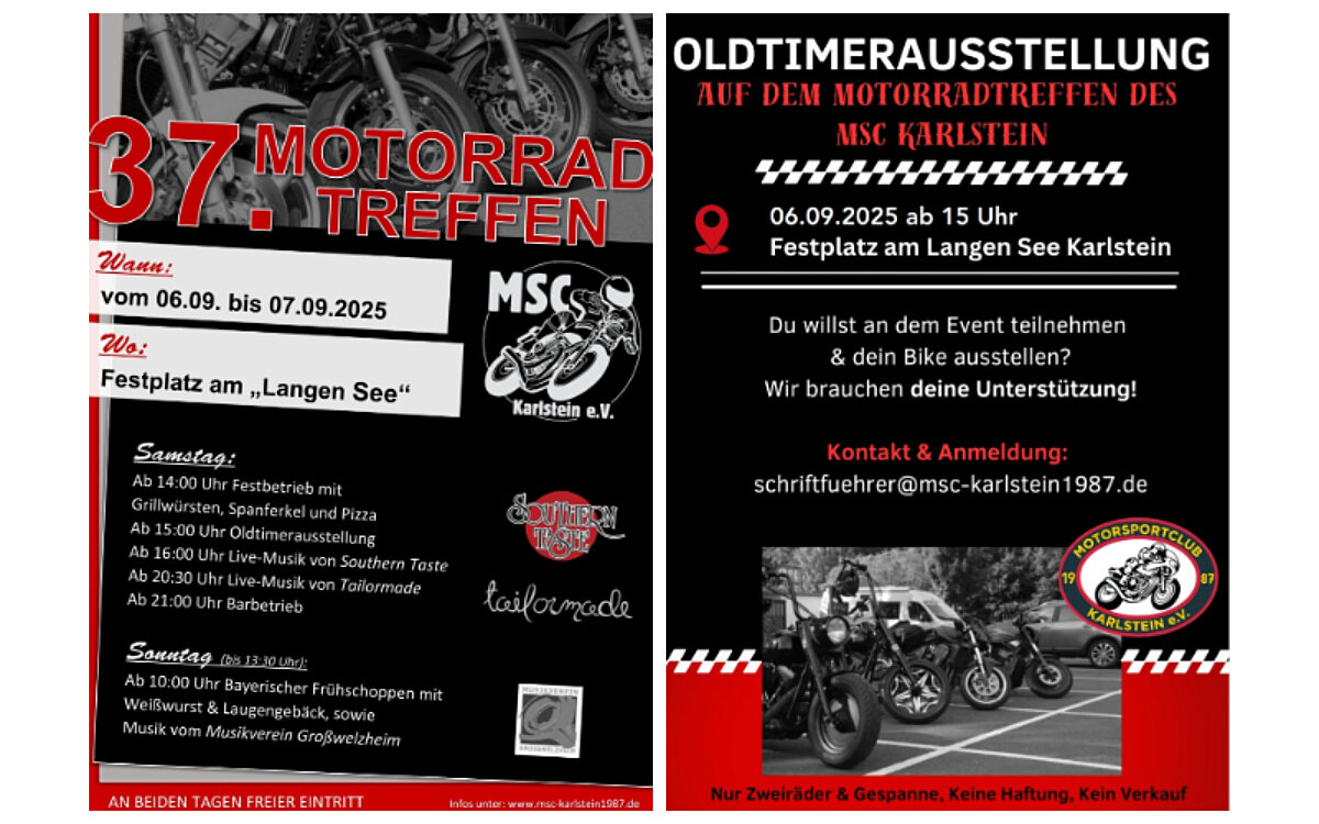 Motorradtreffen des MSC collage